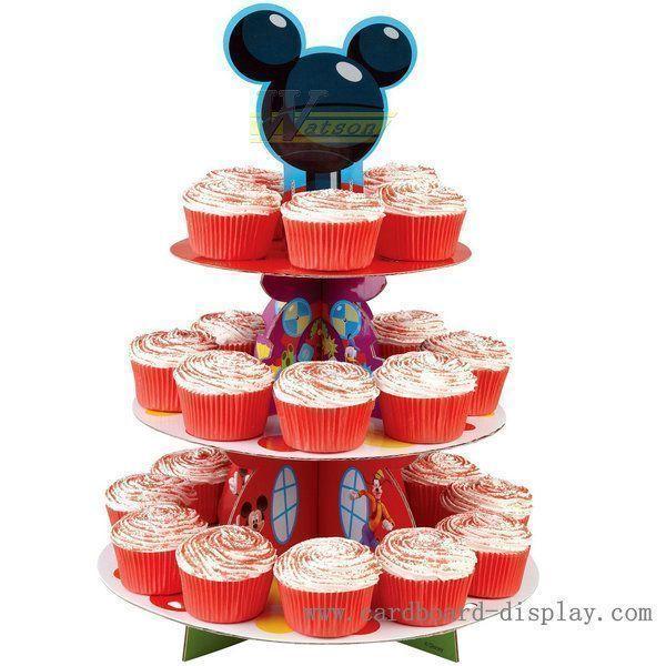 Micky mouse theme Cardboard cupcake display