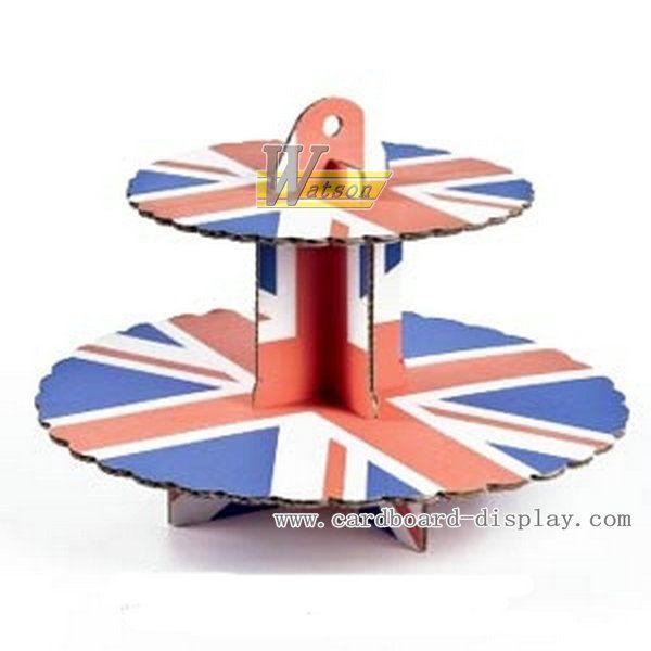 British Style Cardboard Cupcake rack
