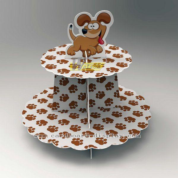 Cardboard paper cupcake stands for ceremony or party celebrat