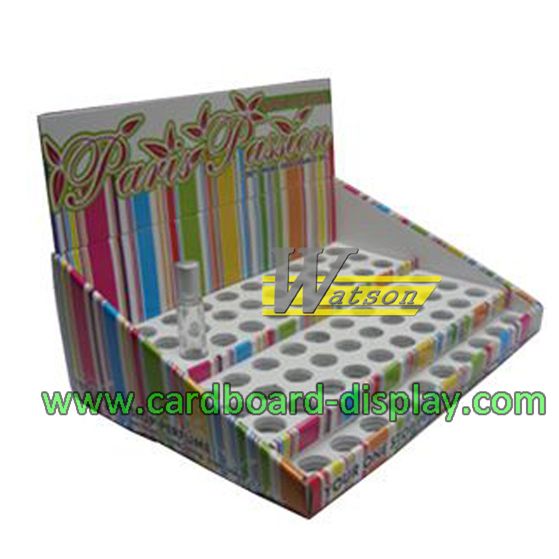 colorful printing cardboard table showing display box