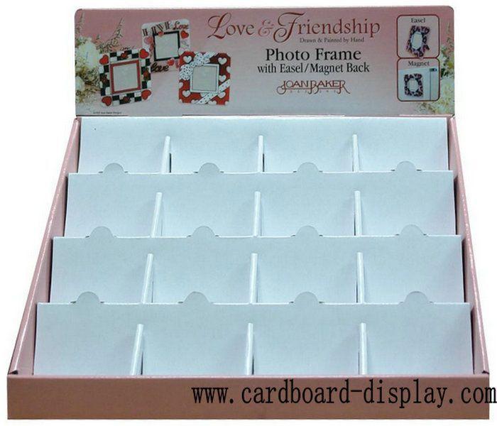 Photo frame counter top display rack