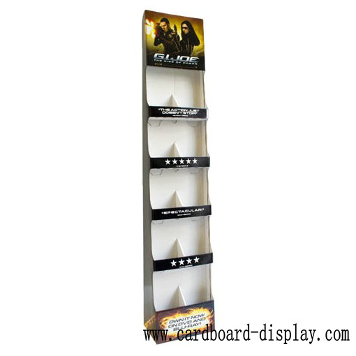 CD DVD cardboard floor display stand