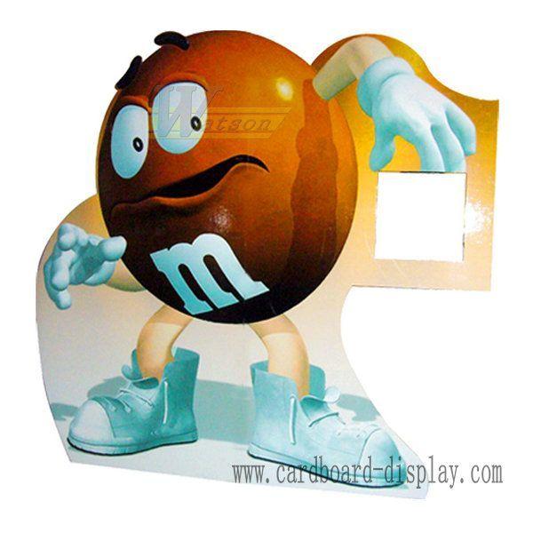 Funny cartoon cardboard advertising standee for candy