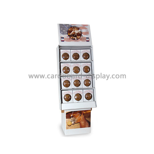 Dog food, cat food, pet food and other cardboard display stand / paper display rack