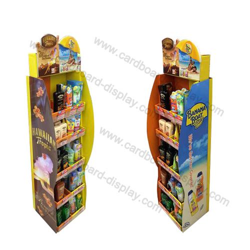 Cardboard display stand shampoo