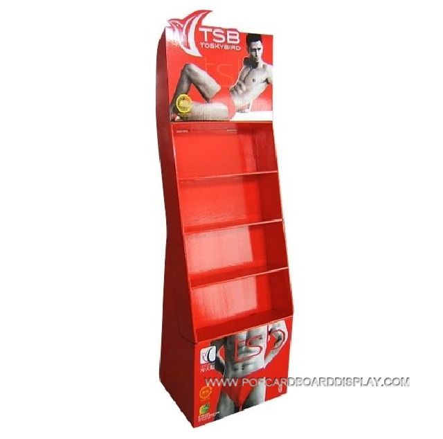 clothing corrugated paper display rack