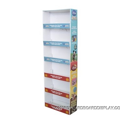 6-tiers practical promotional cardboard display