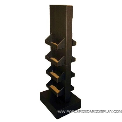 two-sided cardboard upright display stand