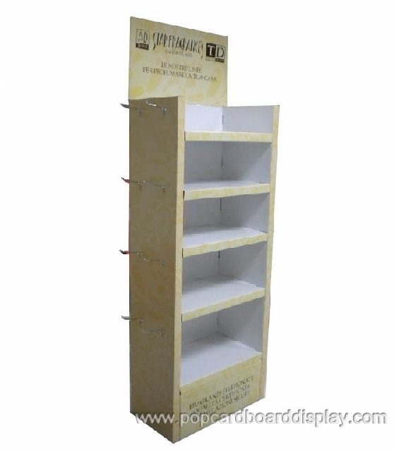 multi-function floor peg hook display rack