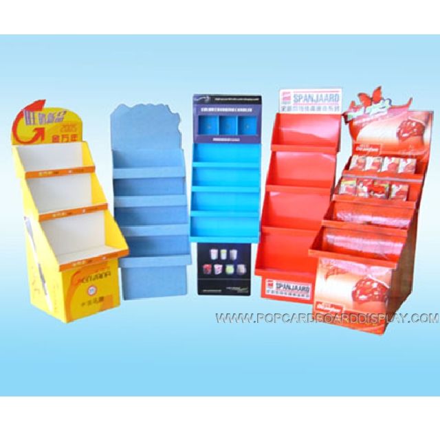 Corrugated retail tier floor stand