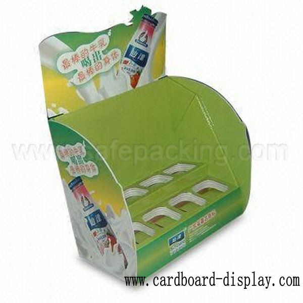 Drinks cardboard counter showing rack