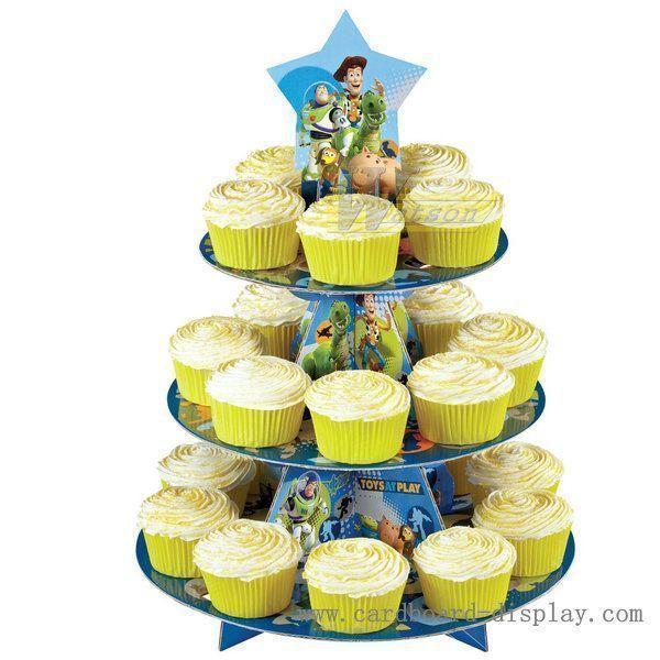 The toy story theme cardboard cupcake stand