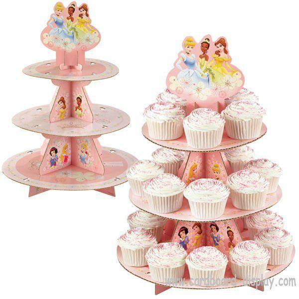 Lovely Children Party Cardboard Cupcake Stand