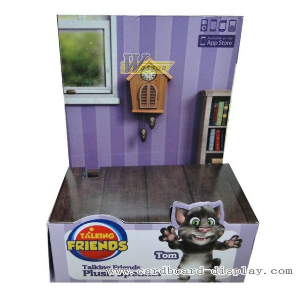 Corrugated paper counter display box for toys
