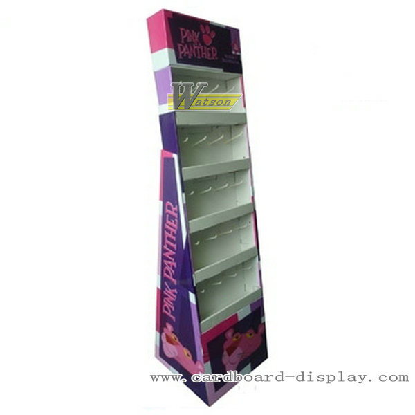 Corrugated paper hook display stands for Christmas gift or toys Corrugated paper hook display stands for Christmas gift or toys