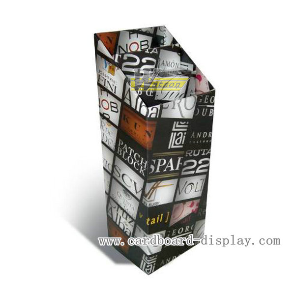 Cardboard dump bin display stand for cosmetic