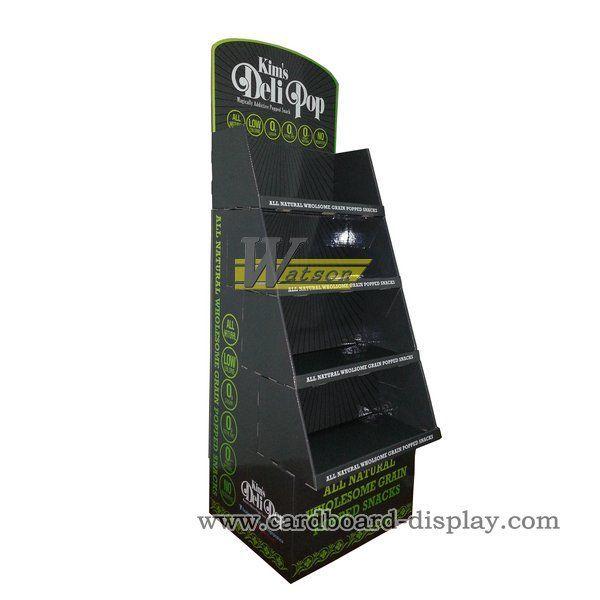 Corrugated Cardboard trays display racks for snack promotion