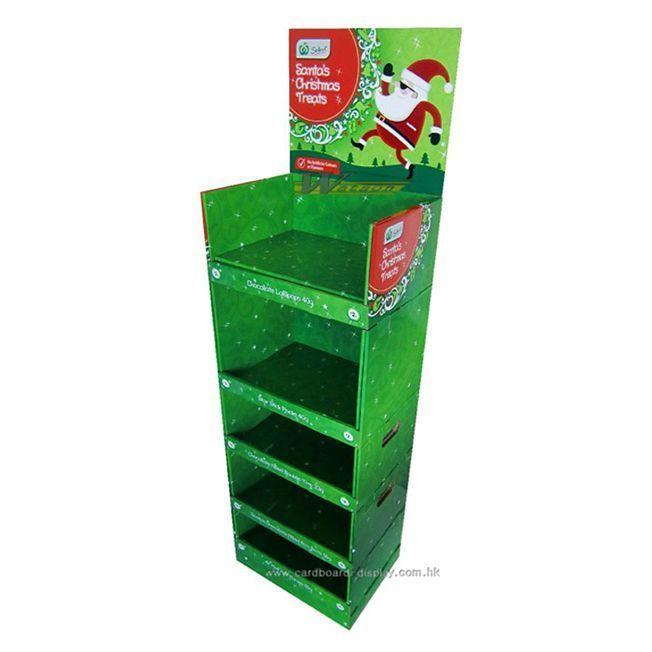 Corrugated Christmas display rack, tiers display