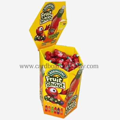 Party cups promotional cardboard display dump bin cardboard rack